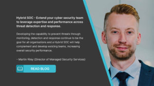 Extend your cyber security team with a Hybrid SOC model